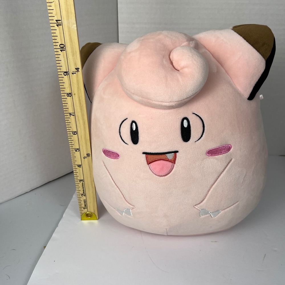 Pokemon Clefairy Plush Pink 10 Inch Stuffed Animal Toy Squishy Fairy Type